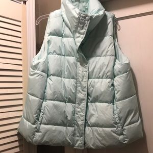 Old navy mint colored puffer vest